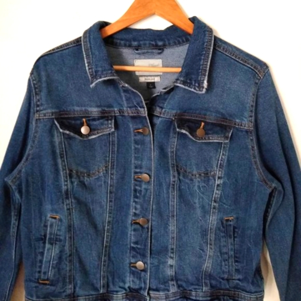 💥 EUC Universal Thread Freeborn Denim Jean Jacket, Size X (Medium- Large)